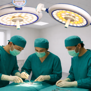 Unleashing Hospi Light's Shadowless Revolution transforms surgeries with flawless, obstruction-free lighting.
